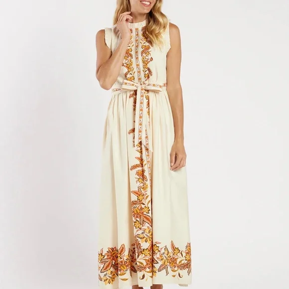 NWT Jude Connally Sleeveless Constance Maxi Dress Size Medium - Picture 3 of 15